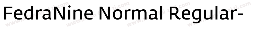 FedraNine Normal Regular字体转换